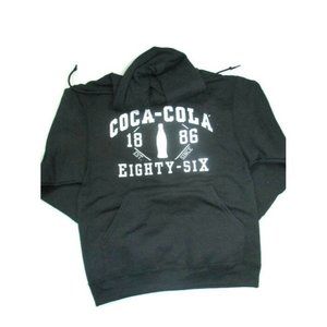 Coca-Cola Black Hoodie Sweatshirt Est. 1886 2X-Large 2XL - BRAND NEW